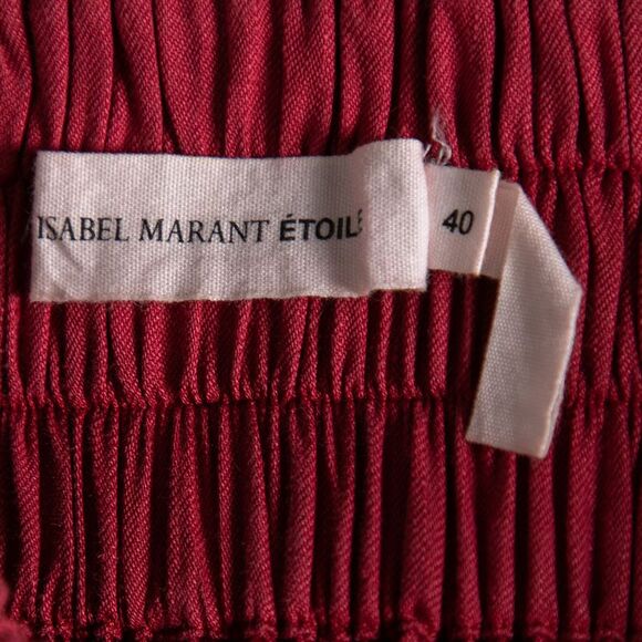 Isabel Marant Etoile Red Linen Blend Shorts S